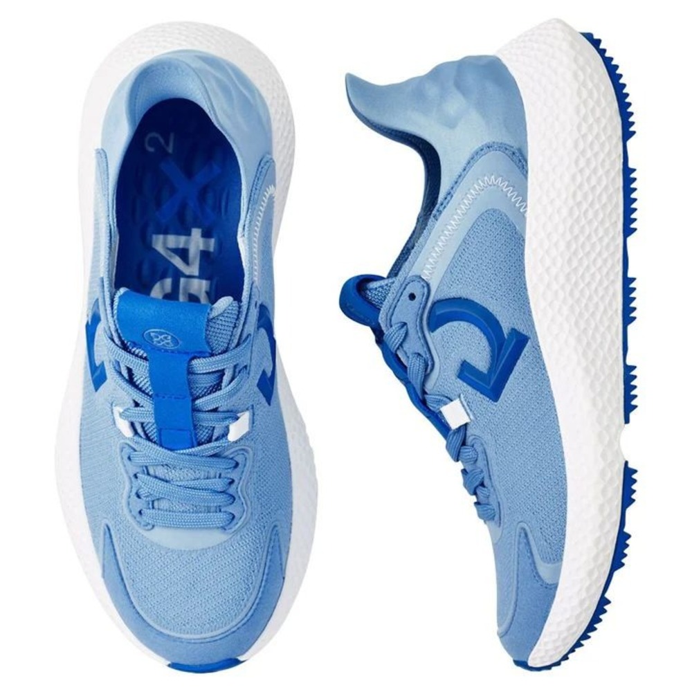 G/FORE MG4+ Golf Shoes Vista Blue Knit Sneakers G4LS22EF40 Womens 9